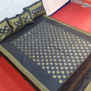Black Silk Bed Cover