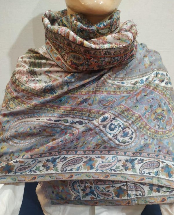 Multicolor Kani Pashmina Shawl Paisley Design For Women